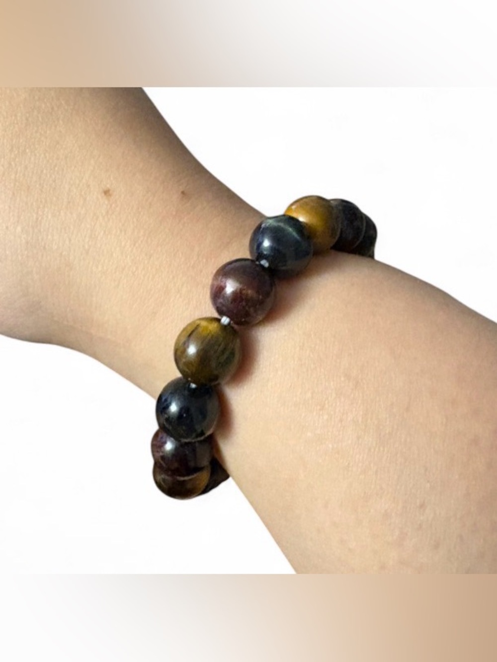 Natural Tiger Eye Stretch Bracelet | Unisex style